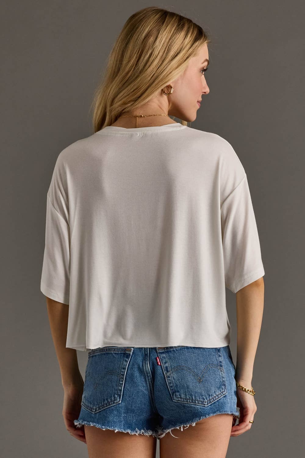 Don't Talk To Me I'm On Vacation Cropped Tee