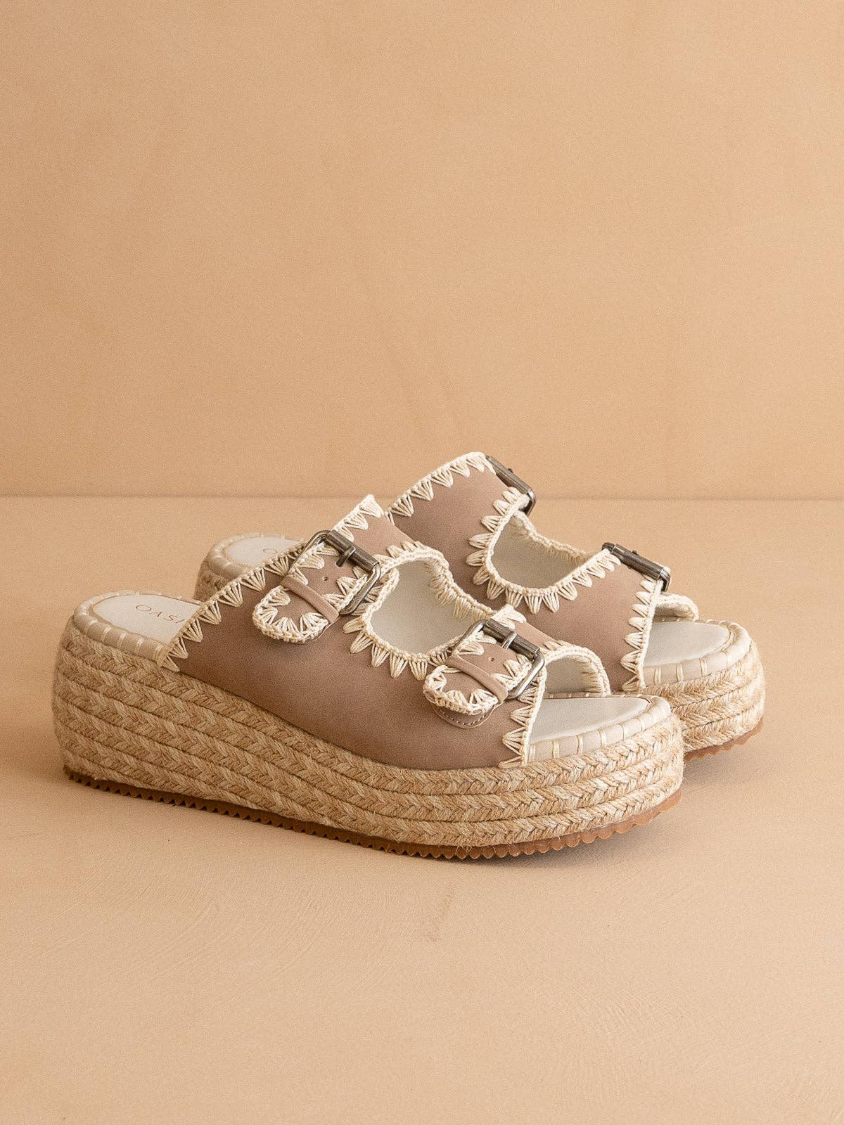 Eugenia Embroidered Platform Slide