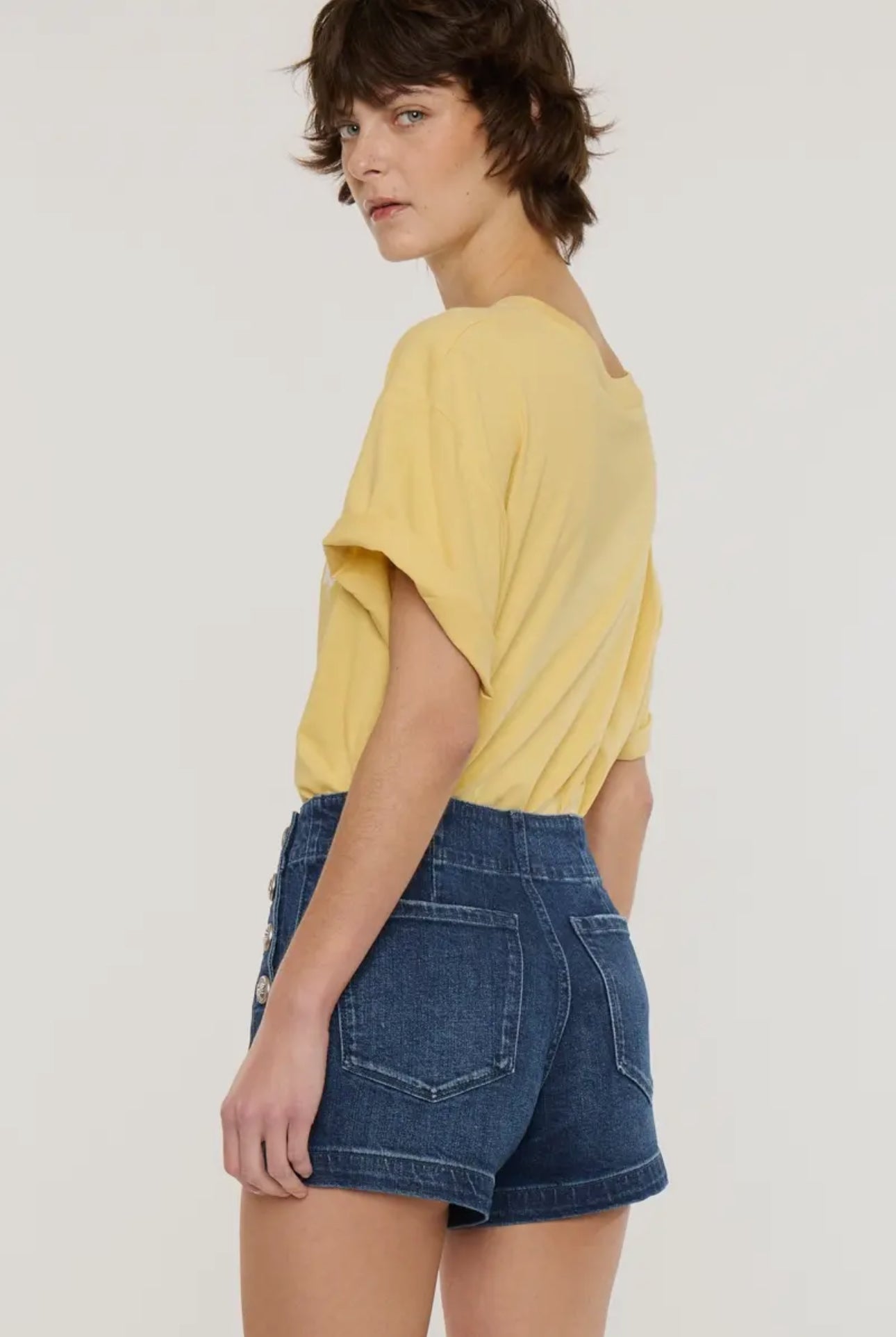 KanCan Sailor High Rise Denim Shorts