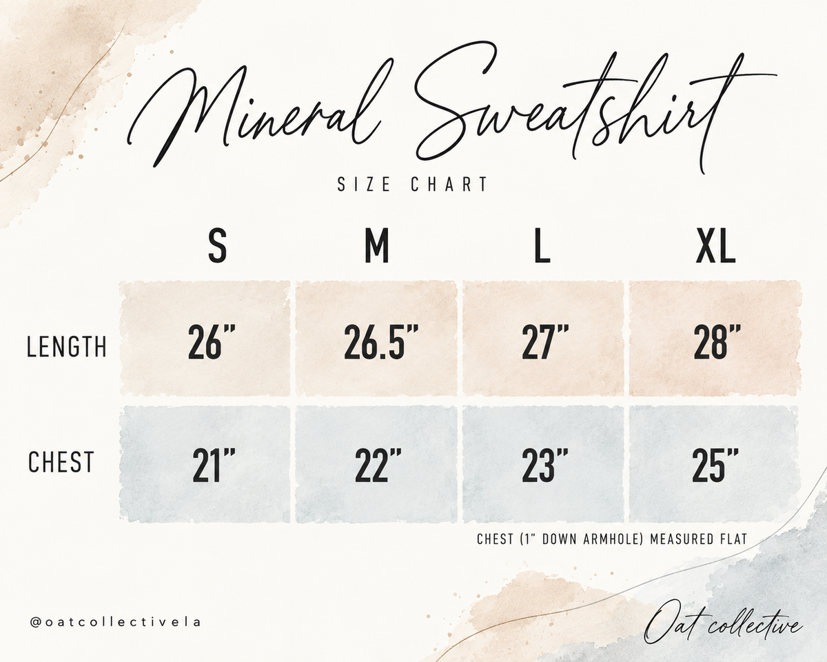 Merry Pattern Mineral Graphic Sweatshirt