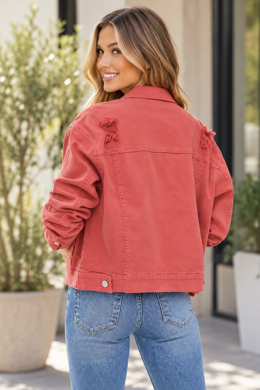 Risen Radiance Distressed Jacket
