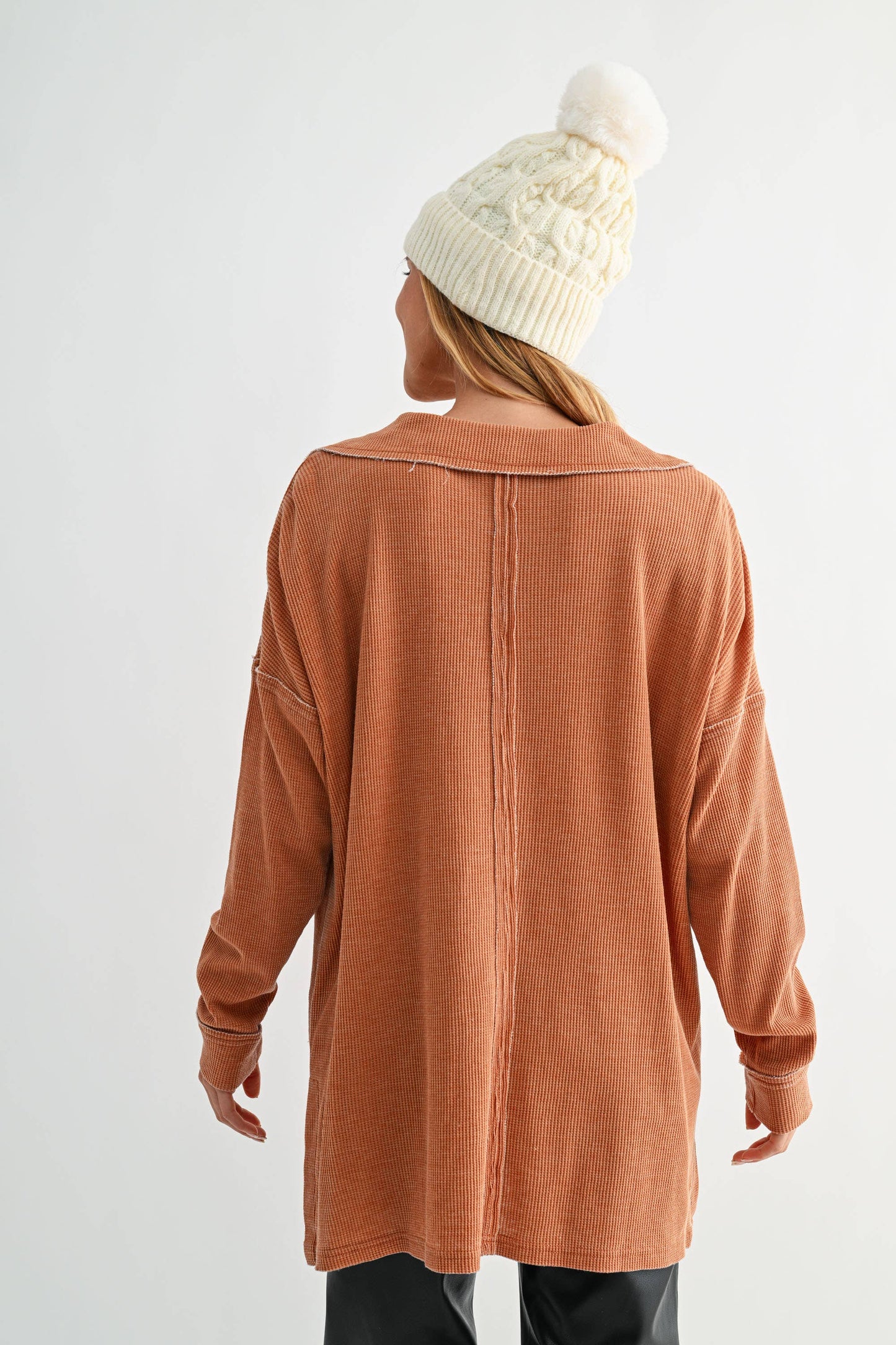 Just Peachy Oversized Sweater