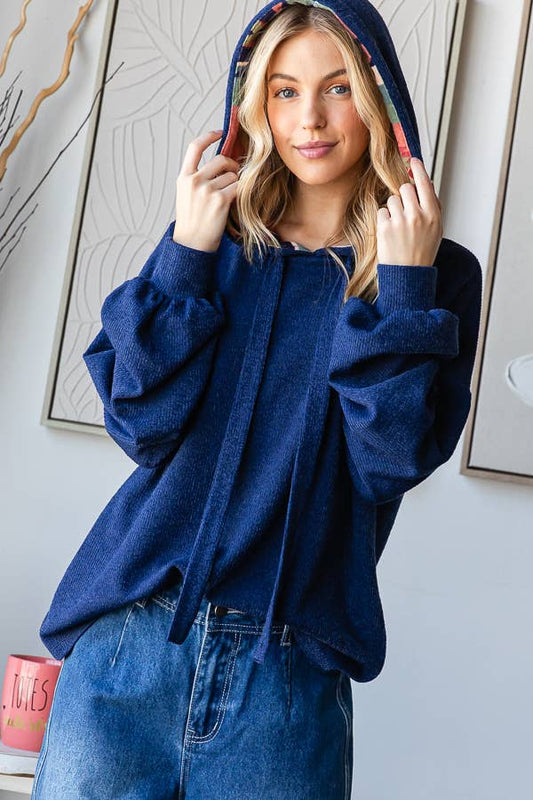 Amazingly Aztec Solid Knot Hoodie