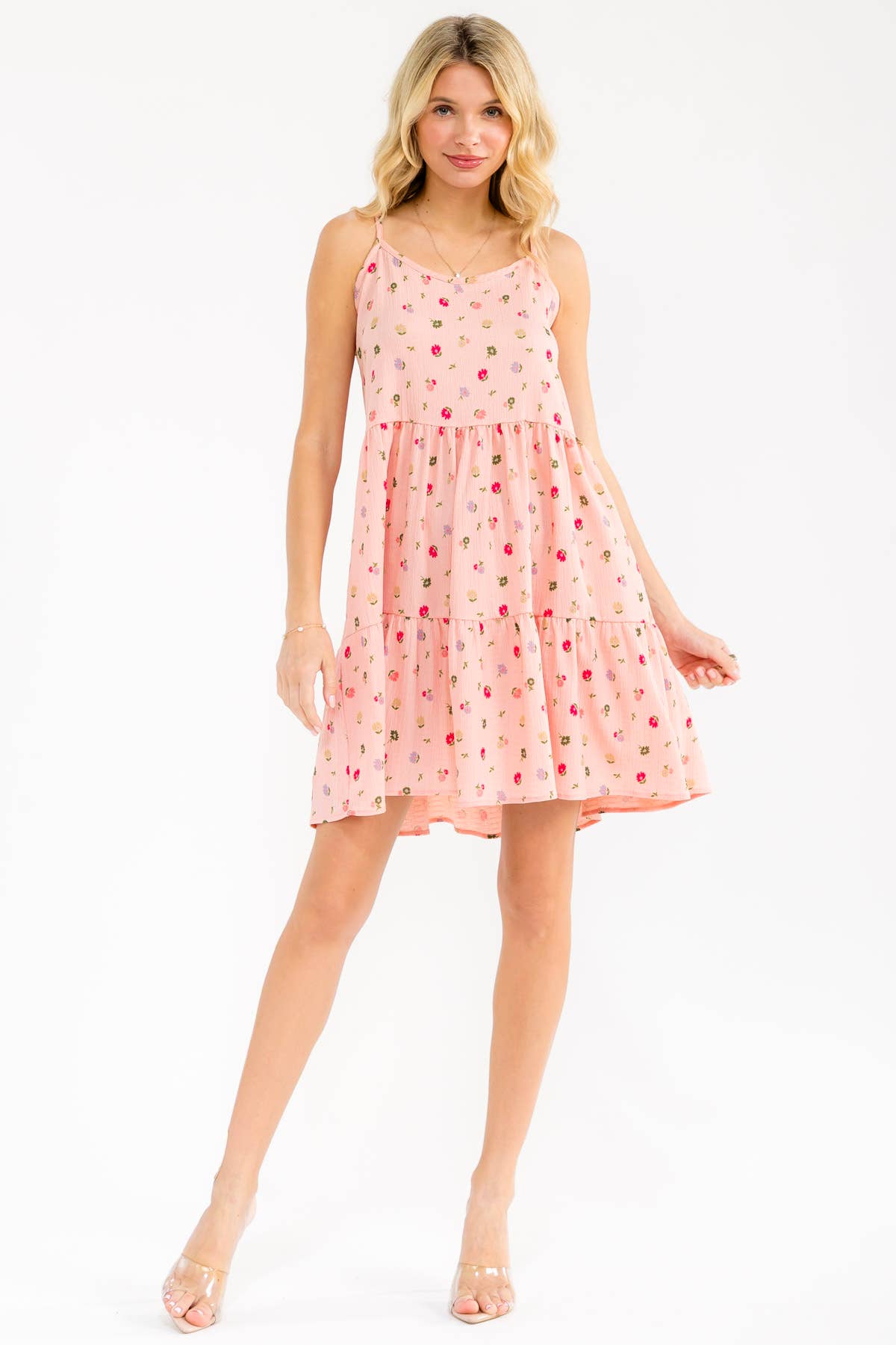 Kristy Floral Tiered Cami Mini Dress