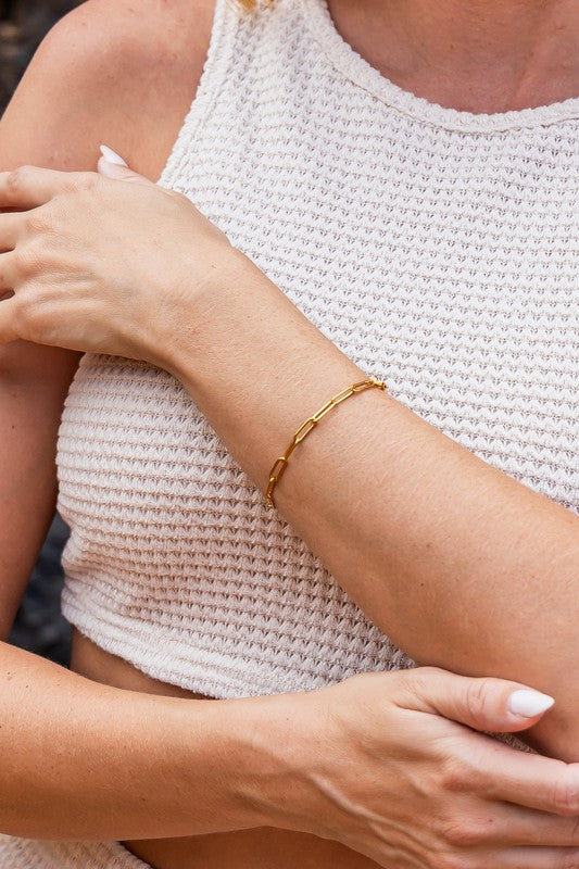 Back It Up Paperclip Bracelet