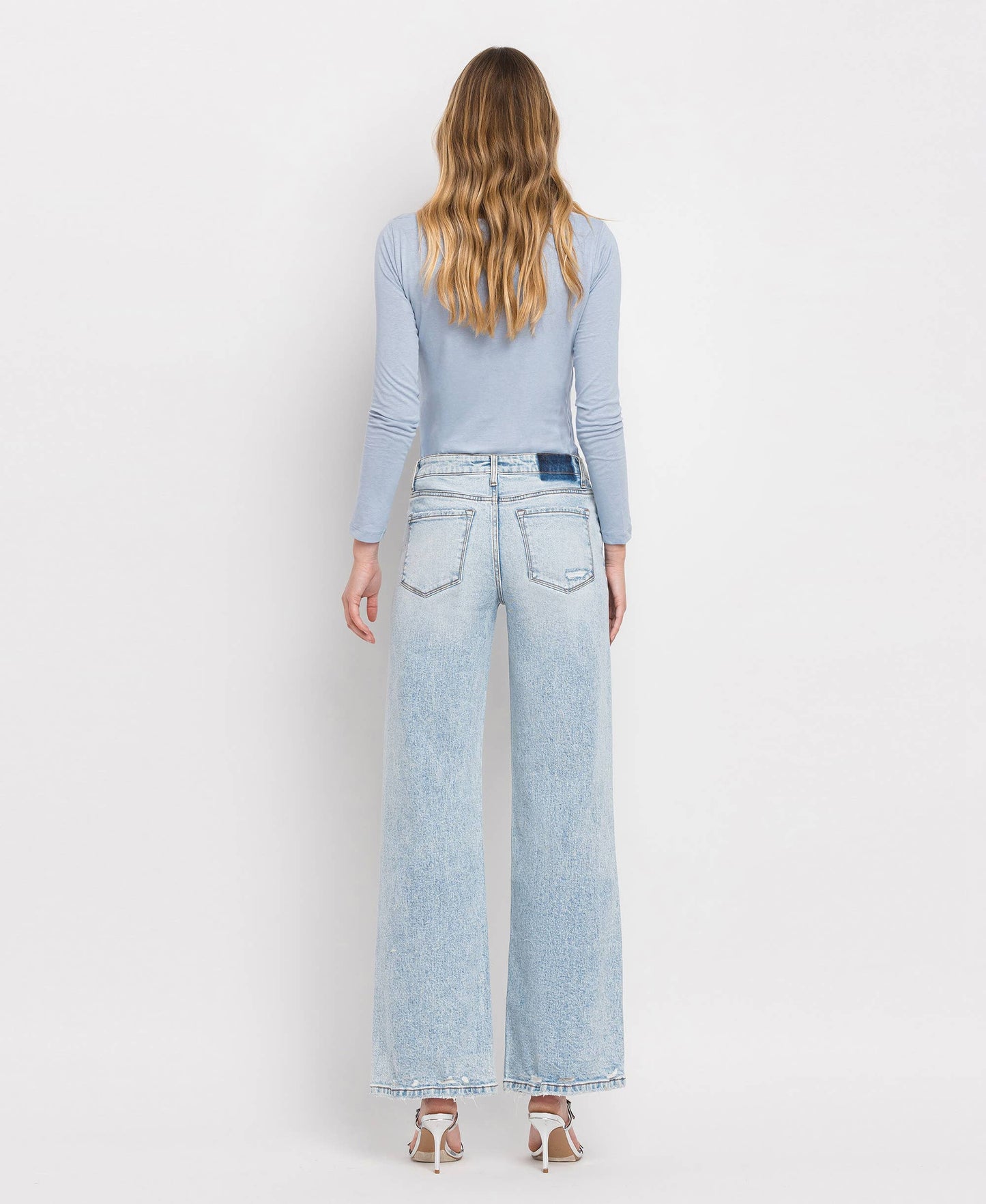 Lovervet Tummy Control High Rise Wide Leg Jeans