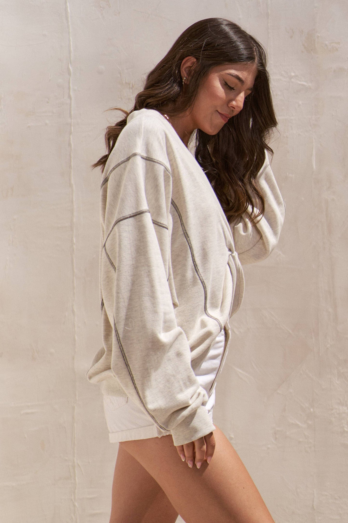 Tammy Twist Front Long Sleeve Top