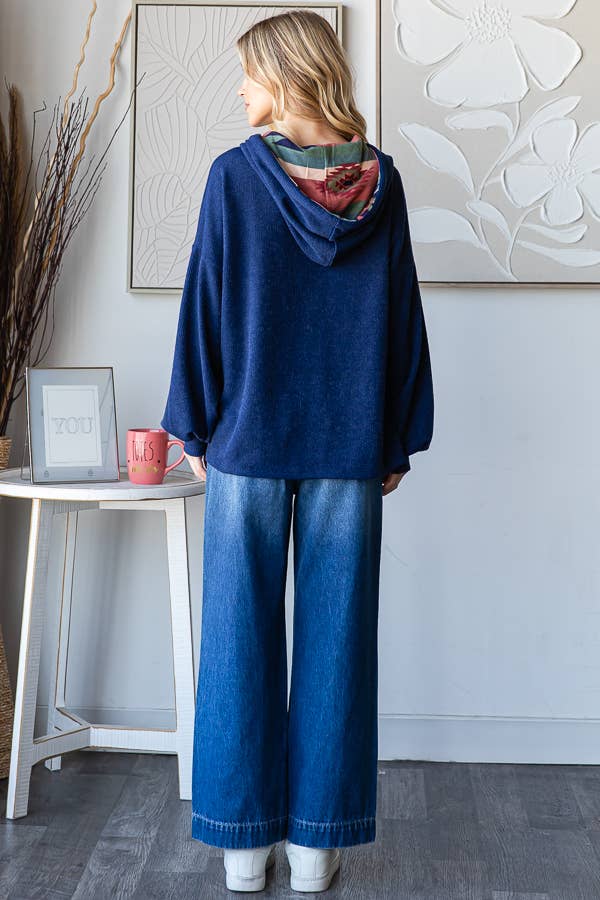 Amazingly Aztec Solid Knot Hoodie