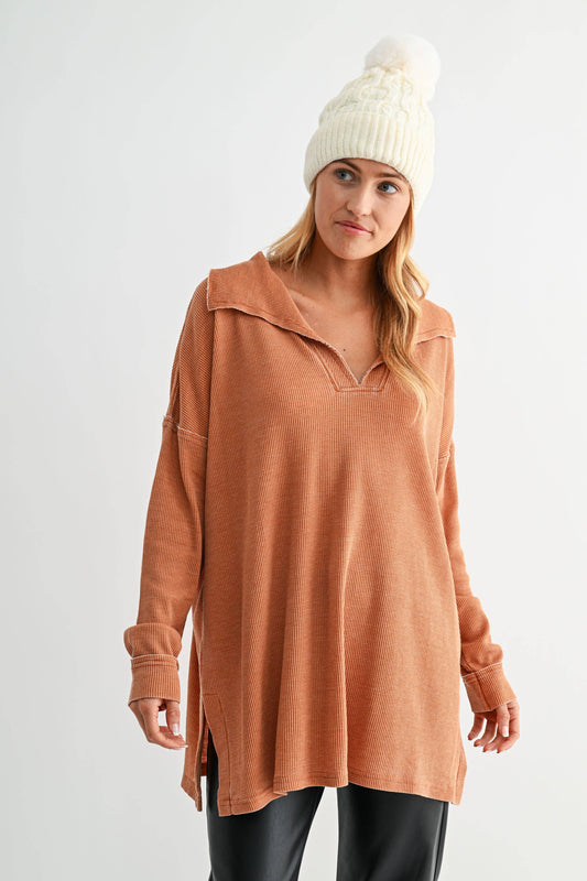 Just Peachy Oversized Sweater