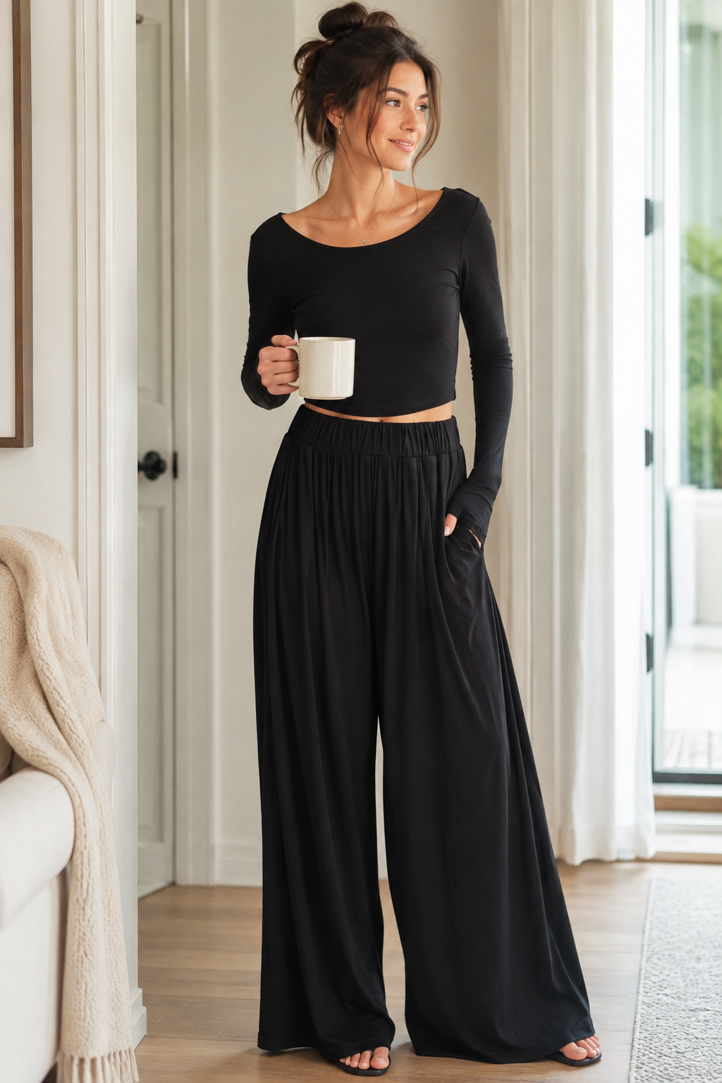 Staying In Long Sleeve Lounge Set