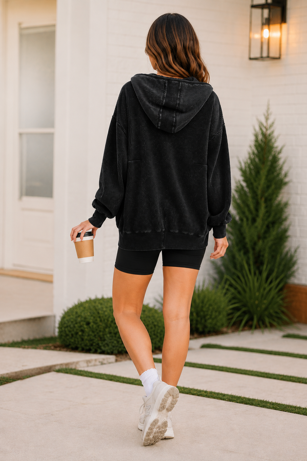 Off Duty Waffle Hoodie