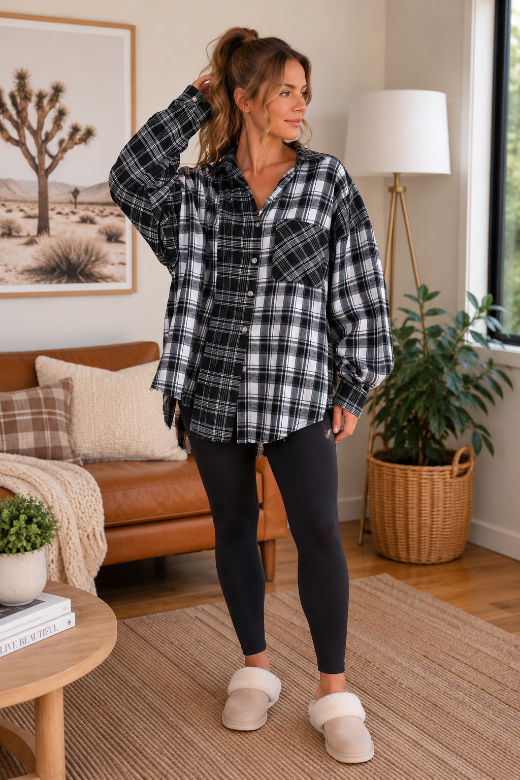 Kambrie Plaid Flannel Shirt