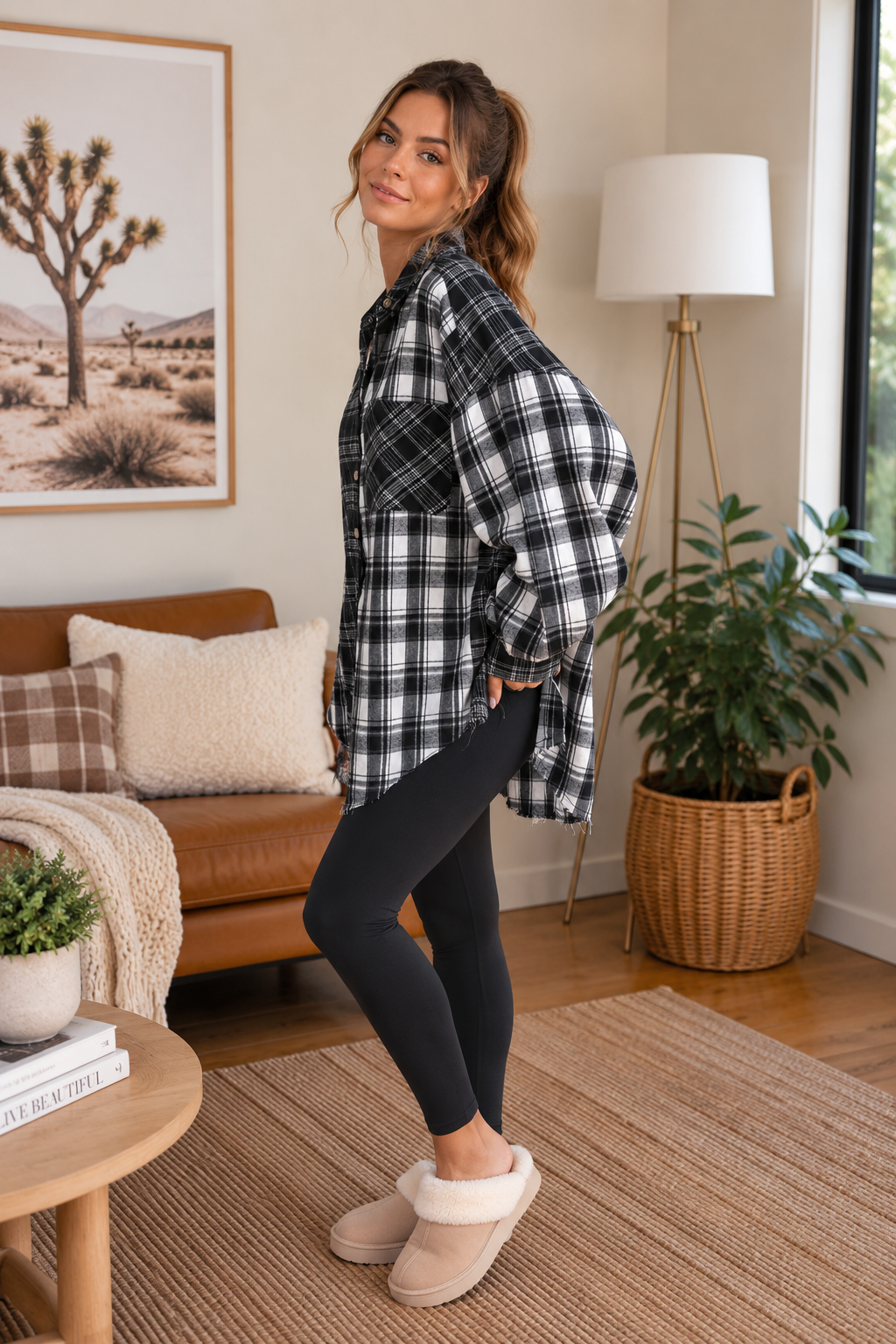 Kambrie Plaid Flannel Shirt