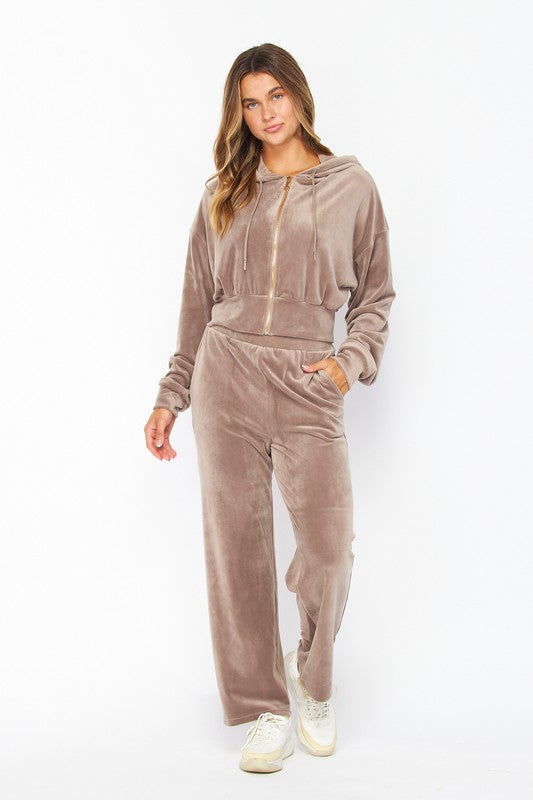 Vanessa Velour Jogger Set