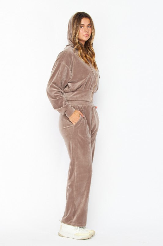 Vanessa Velour Jogger Set