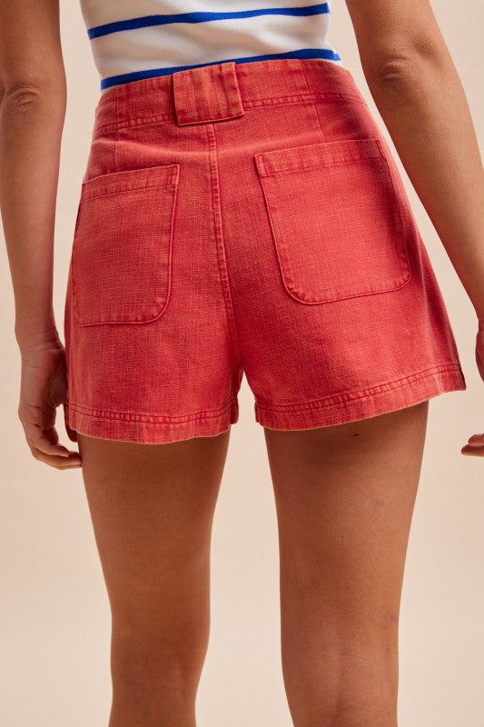 Oh Say Can You See Pleated Shorts
