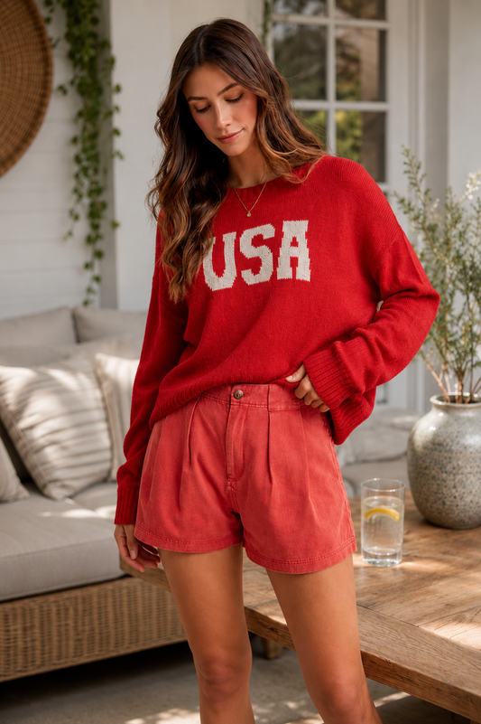 All-American Cozy Sweater