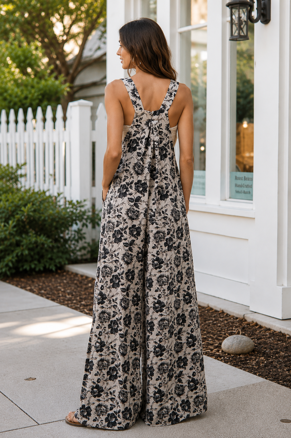 Vintage Rose Wide Leg Jumpsuit