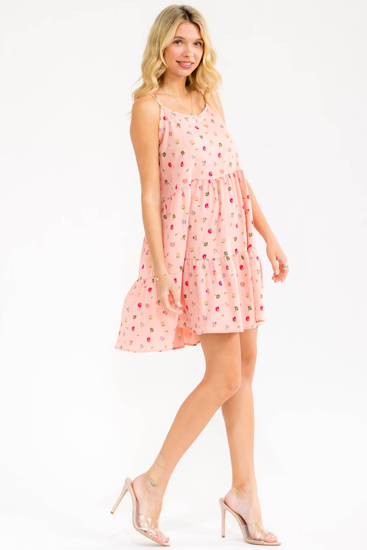 Kristy Floral Tiered Cami Mini Dress