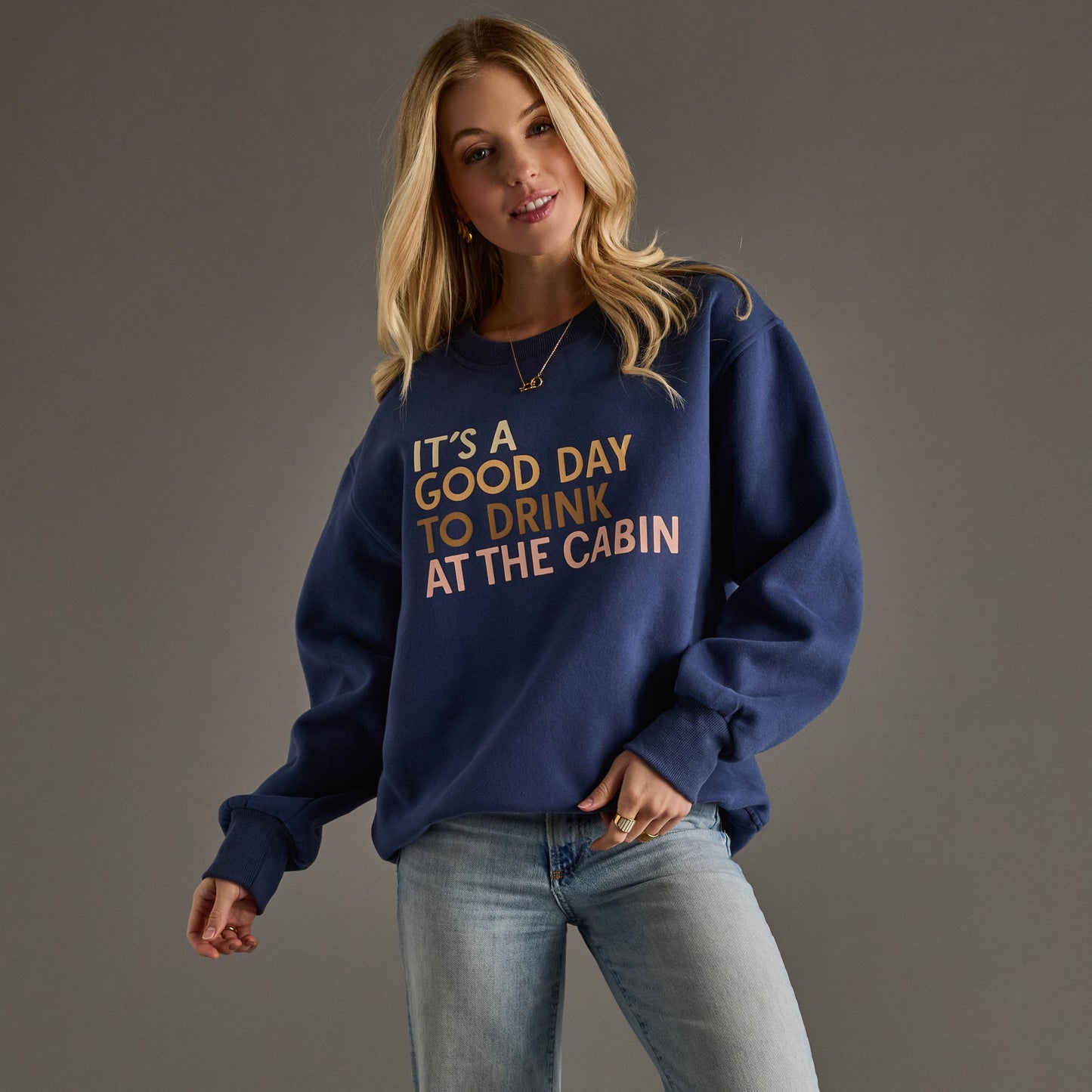 Dk. Blue Drink At The Cabin Sweatshirt