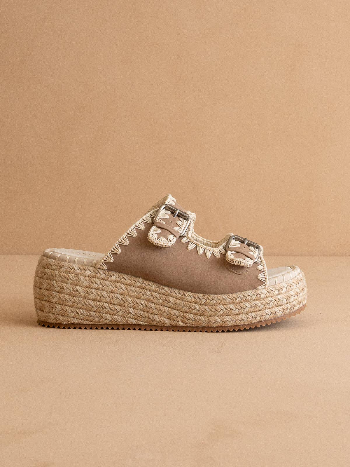 Eugenia Embroidered Platform Slide