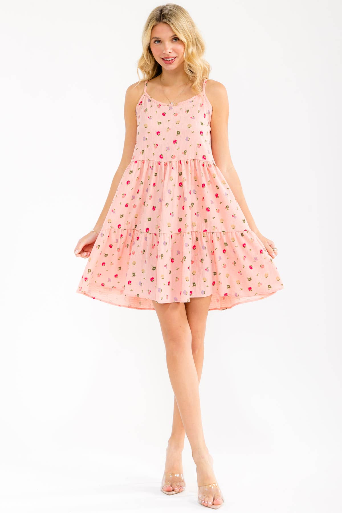 Kristy Floral Tiered Cami Mini Dress
