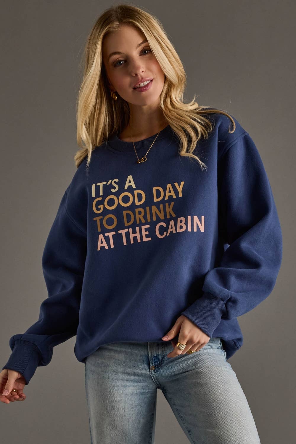 Dk. Blue Drink At The Cabin Sweatshirt